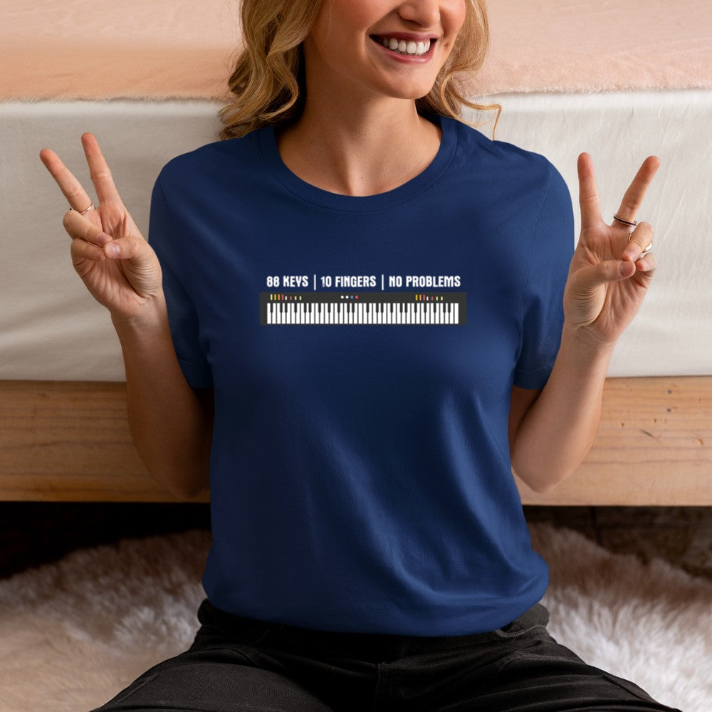 88 Keys 10 Fingers No Problems T-Shirt - Heart To Heart