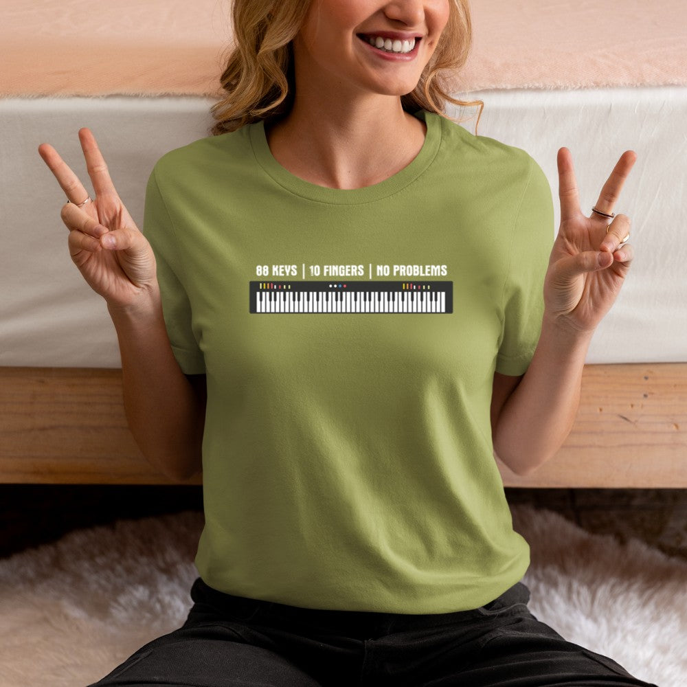 88 Keys 10 Fingers No Problems T-Shirt - Heart To Heart