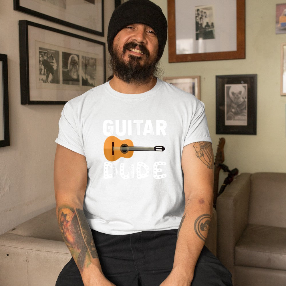 Acoustic Guitar Dude Player Musician Gifts for Boys Kids Men T-Shirt - Heart To Heart