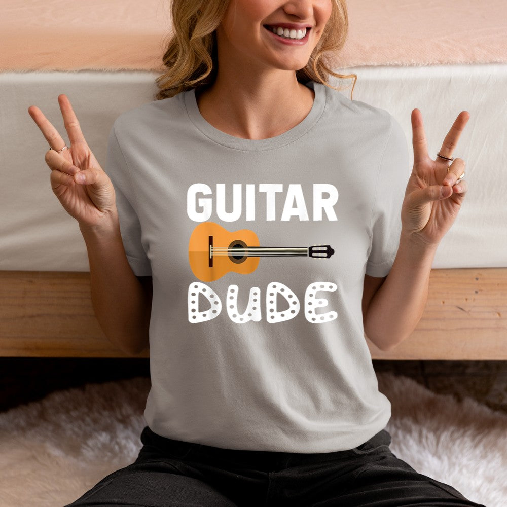 Acoustic Guitar Dude Player Musician Gifts for Boys Kids Men T-Shirt - Heart To Heart