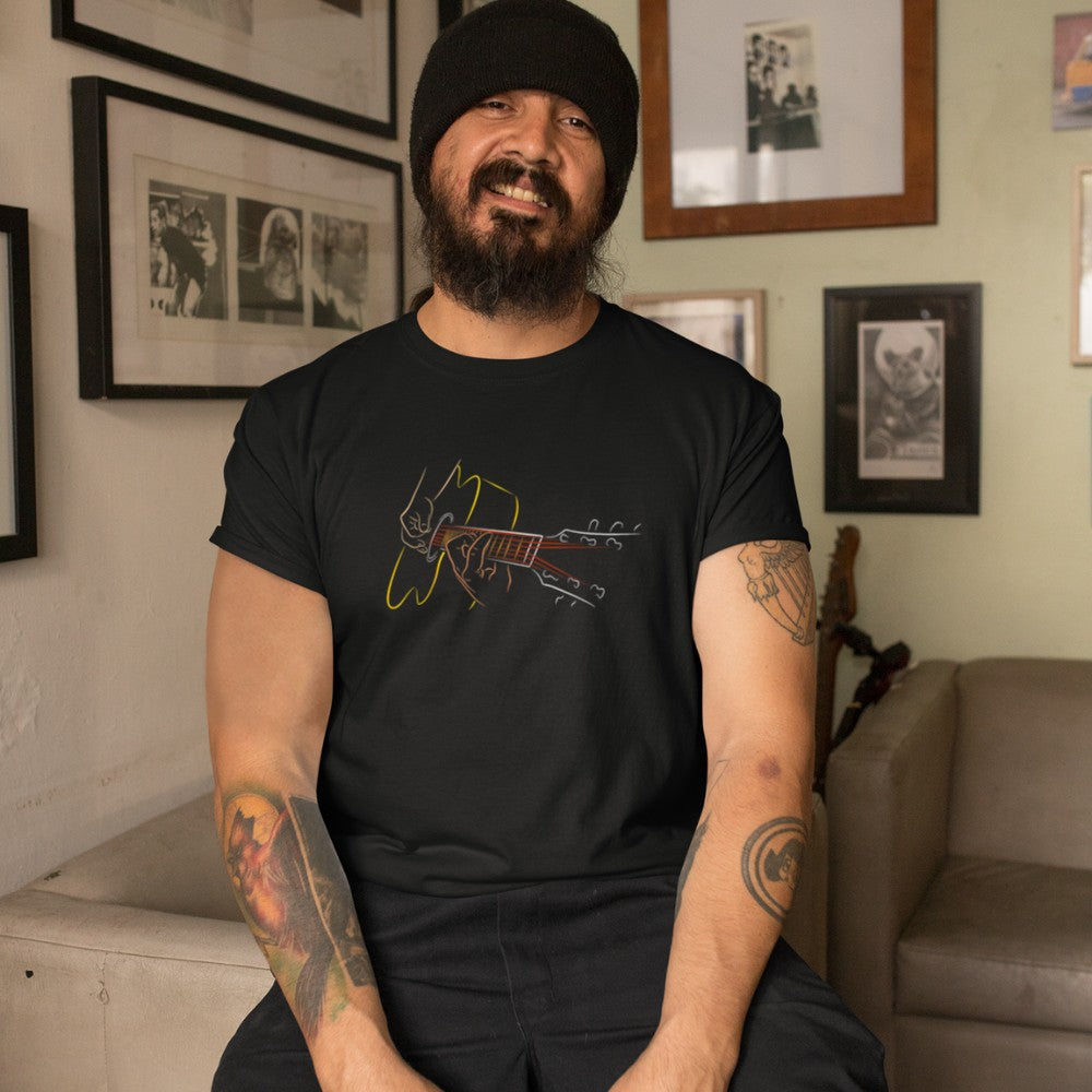 Acoustic Guitar Player TShirt Great Guitarist or Band Gift T-Shirt - Heart To Heart