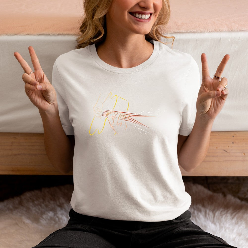 Acoustic Guitar Player TShirt Great Guitarist or Band Gift T-Shirt - Heart To Heart