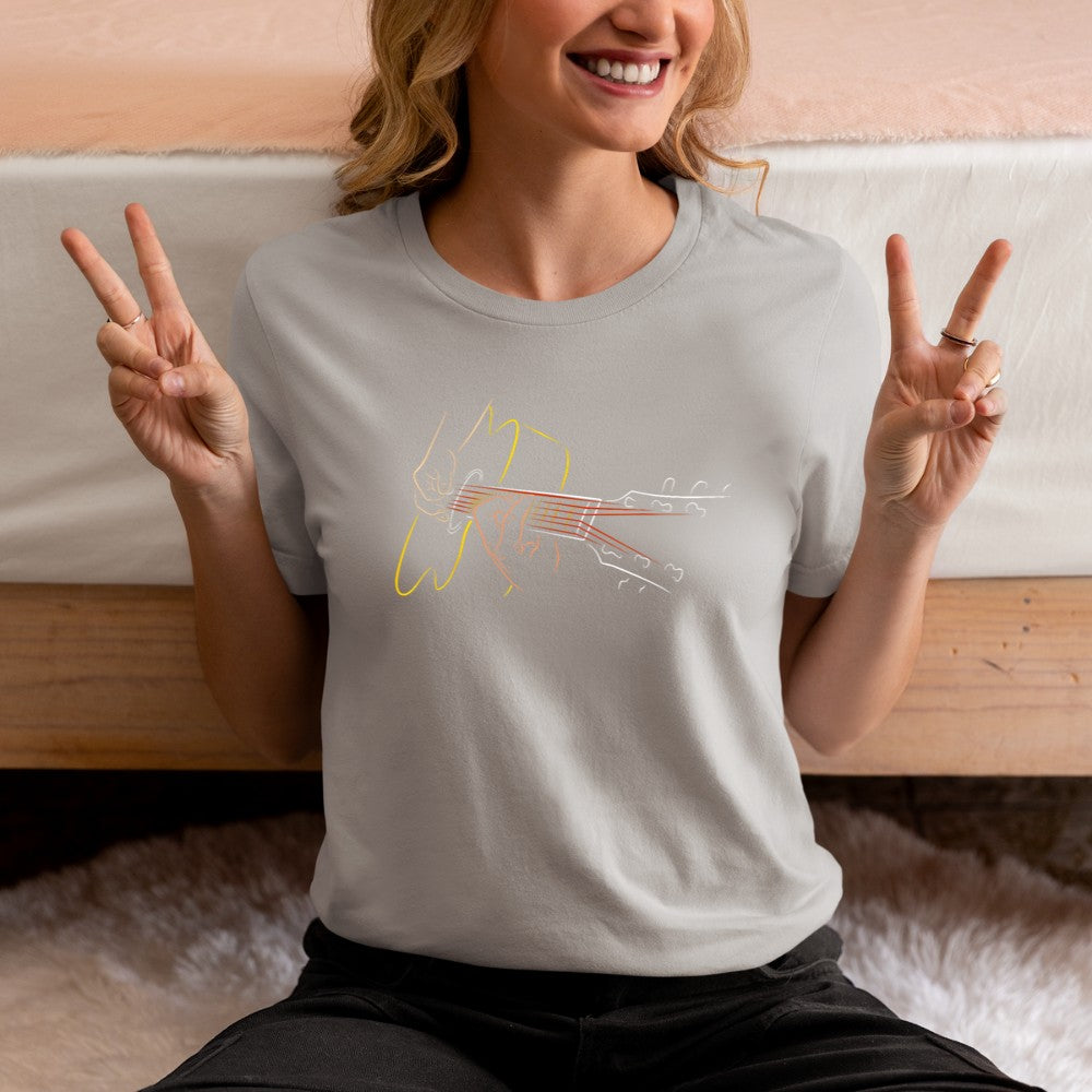 Acoustic Guitar Player TShirt Great Guitarist or Band Gift T-Shirt - Heart To Heart