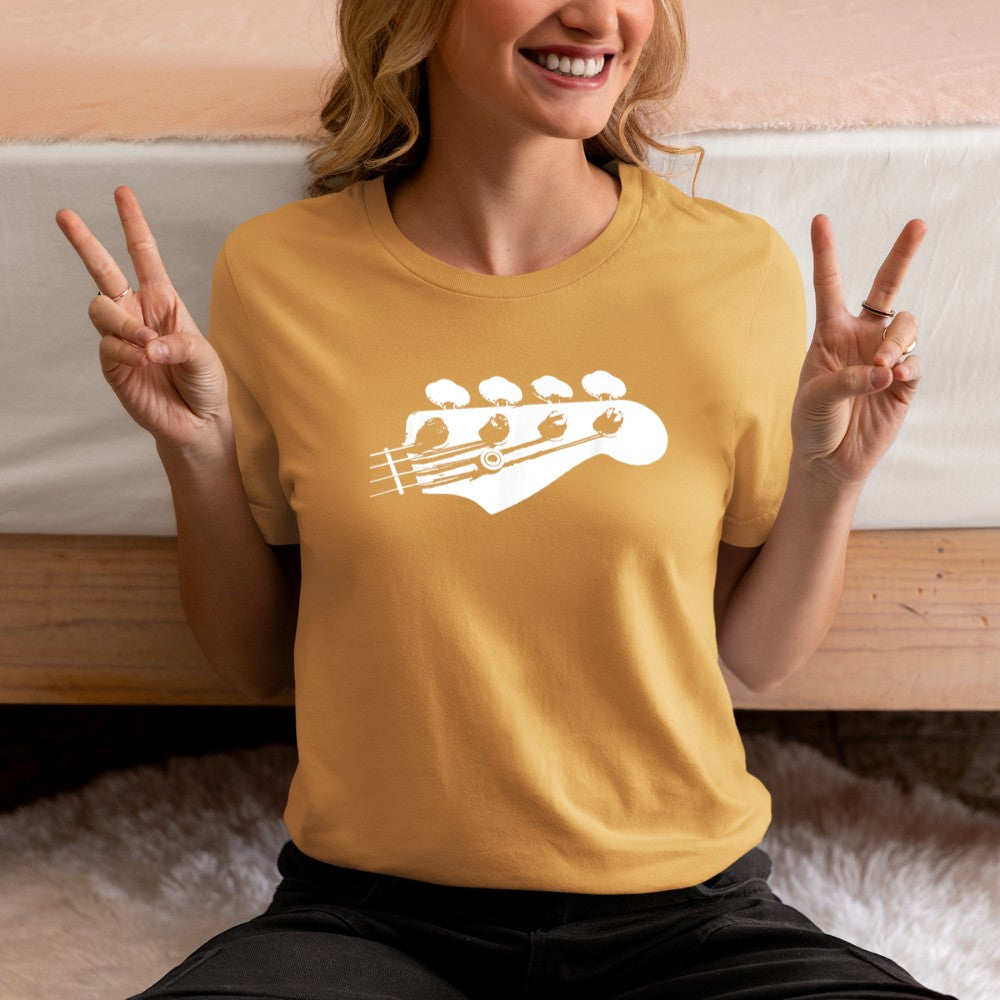 Bass Guitar Player Bassist Gift T T-Shirt - Heart To Heart