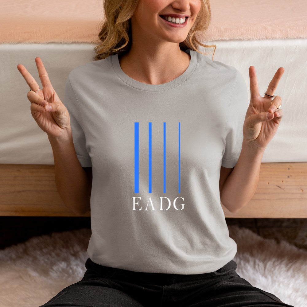 Bass Guitarist Bass Guitar Player 4 String Blue EADG T-Shirt - Heart To Heart