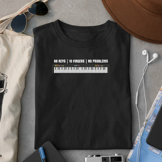 88 Keys 10 Fingers No Problems T-Shirt - Heart To Heart