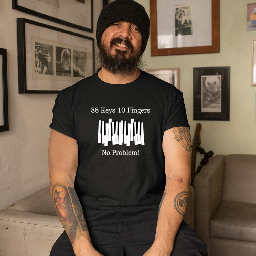88 keys 10 fingers T-Shirt - Heart To Heart