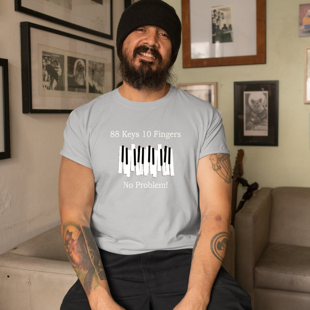 88 keys 10 fingers T-Shirt - Heart To Heart
