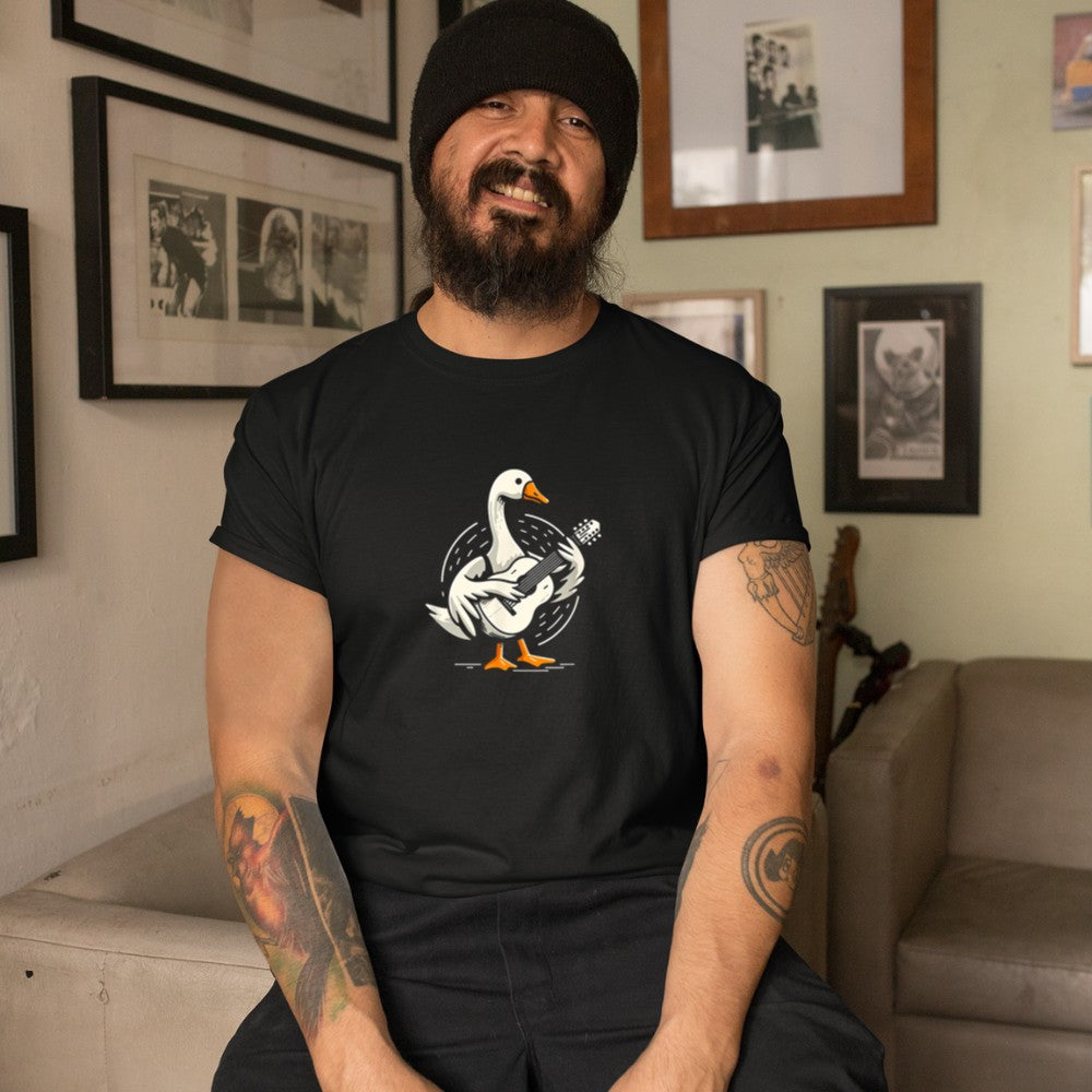 A Goose Playing A Guitar T-Shirt - Heart To Heart