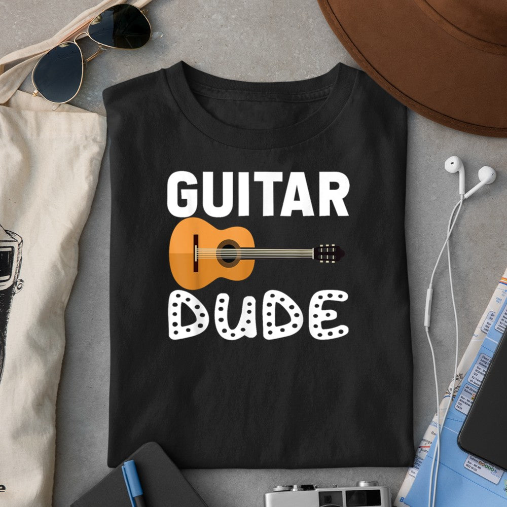 Acoustic Guitar Dude Player Musician Gifts for Boys Kids Men T-Shirt - Heart To Heart