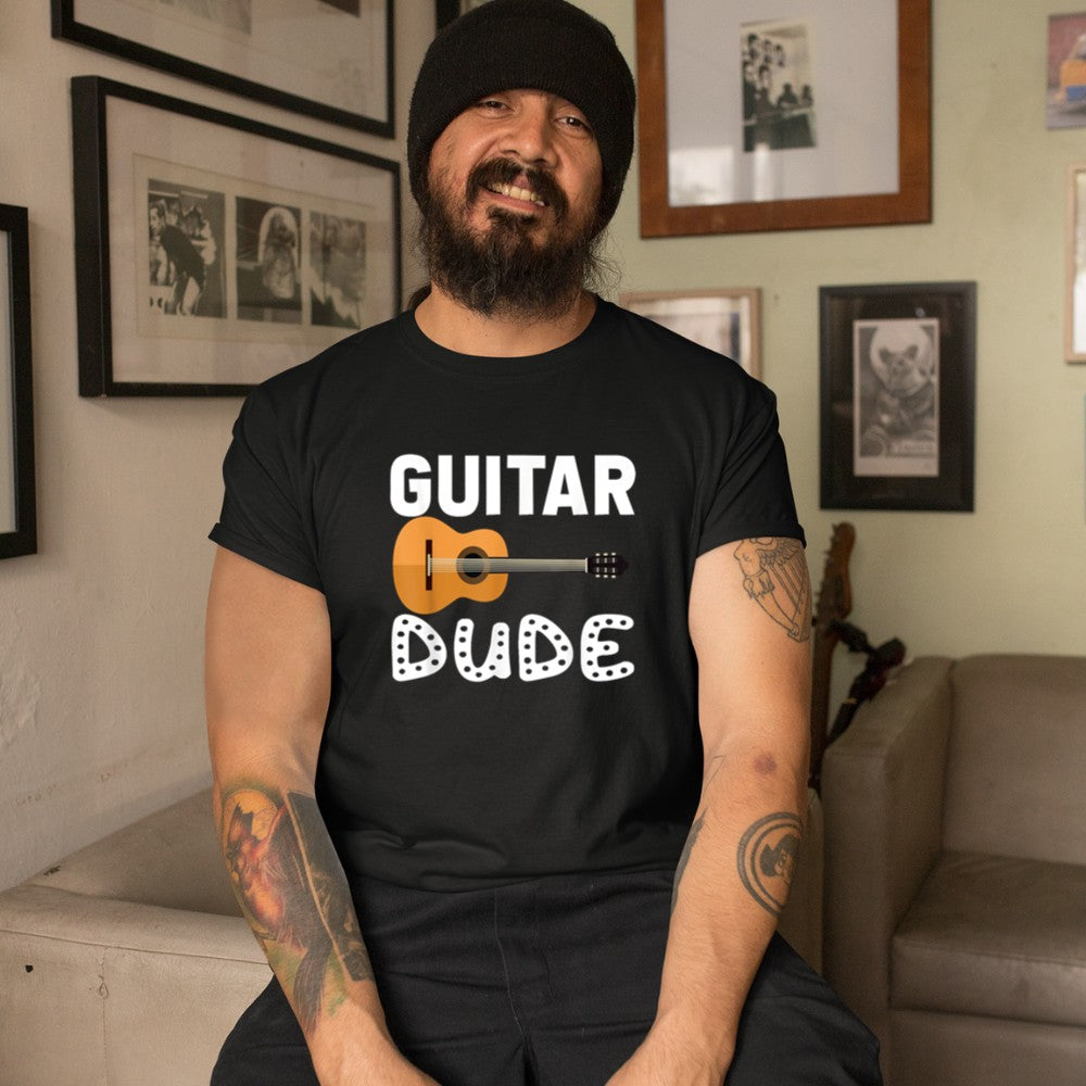 Acoustic Guitar Dude Player Musician Gifts for Boys Kids Men T-Shirt - Heart To Heart