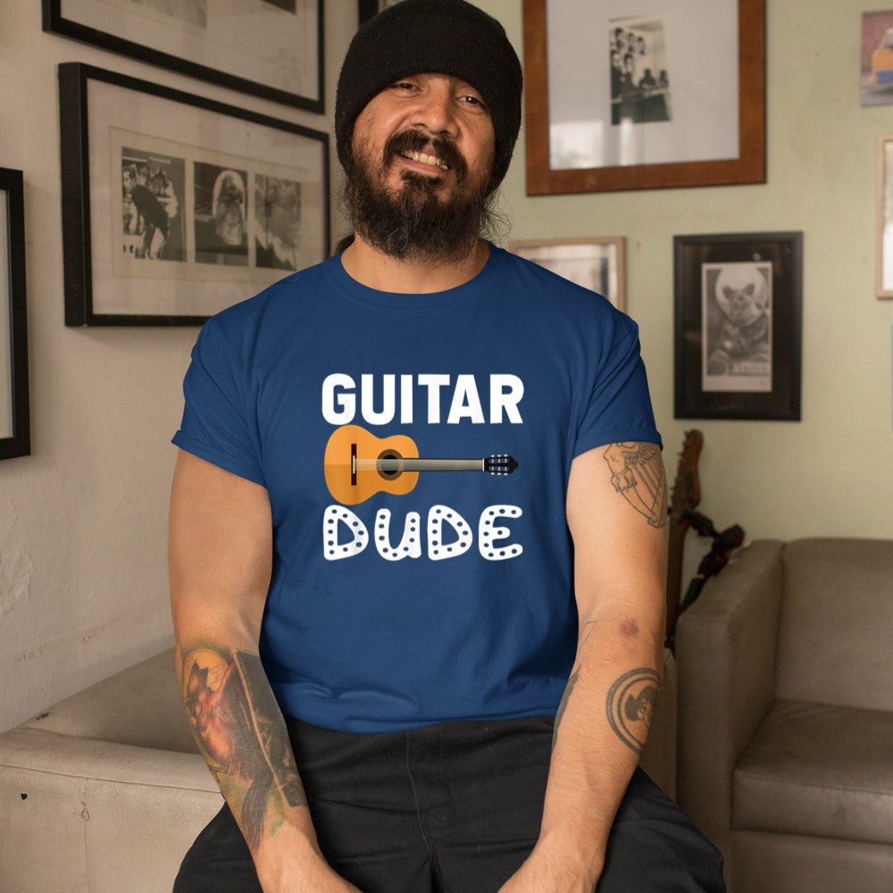 Acoustic Guitar Dude Player Musician Gifts for Boys Kids Men T-Shirt - Heart To Heart
