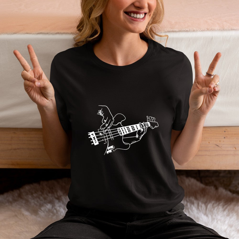 Bass Guitar Player Music Guitarist Musician Rock T-Shirt - Heart To Heart