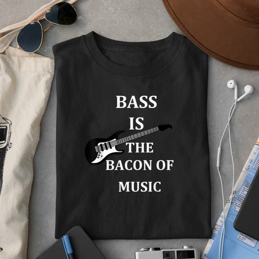 bass is the bacon of music t shirt bass players t shirt gift T-Shirt - Heart To Heart