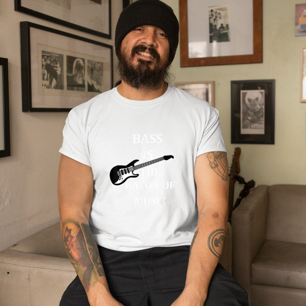 bass is the bacon of music t shirt bass players t shirt gift T-Shirt - Heart To Heart