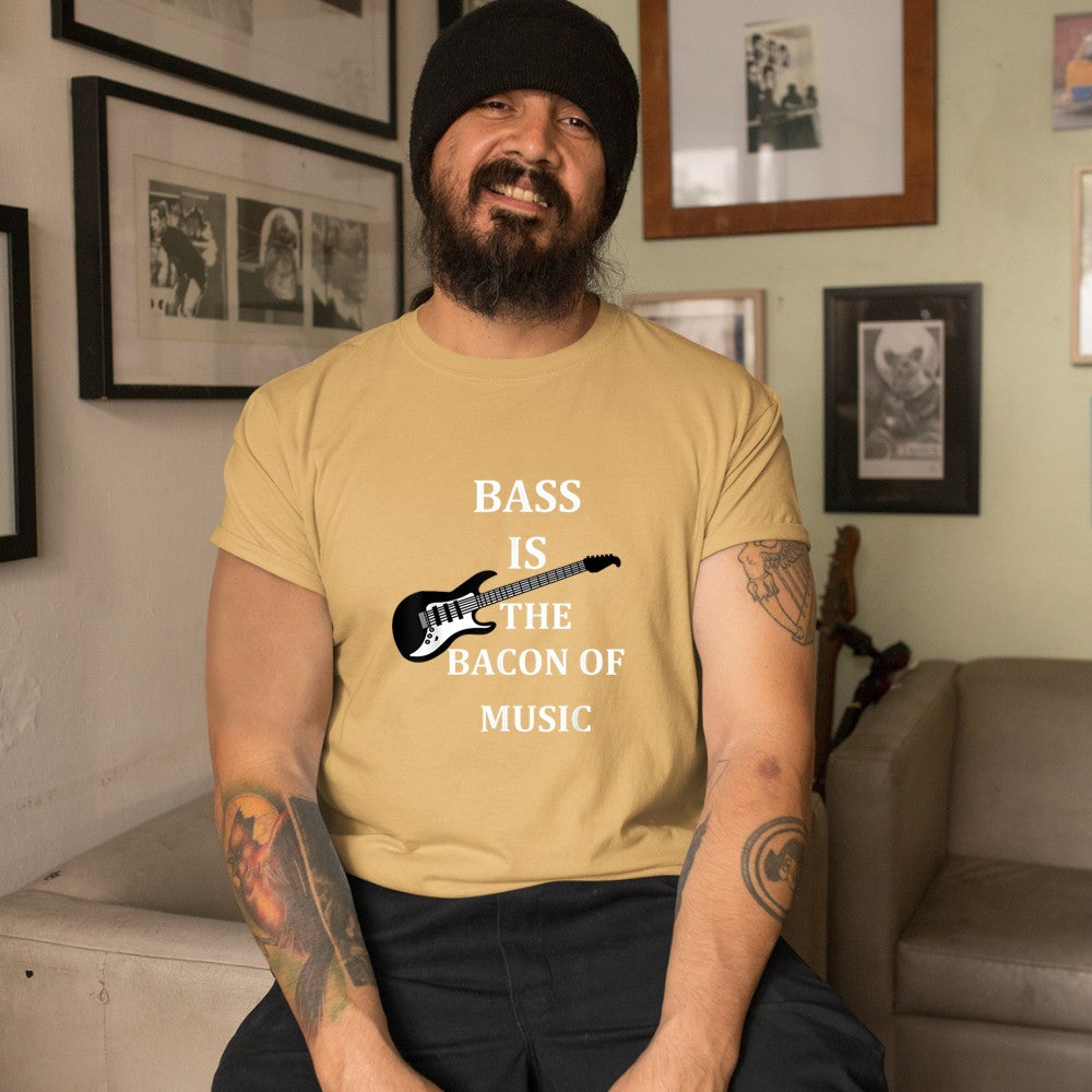 bass is the bacon of music t shirt bass players t shirt gift T-Shirt - Heart To Heart
