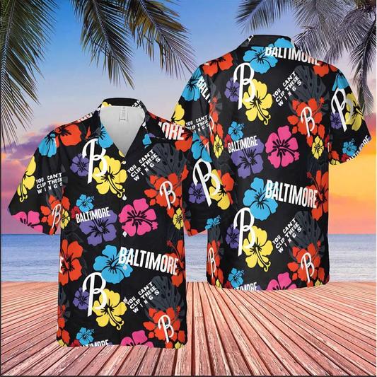 MLB Baltimore Orioles City Connect Hawaiian Shirt MLB Merch Father’s Day Presents For Son - Heart To Heart